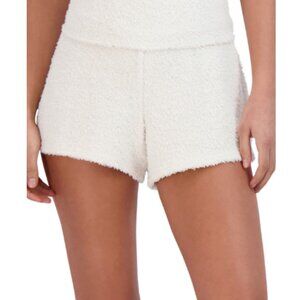 Steve Madden Women's Pull-on Chenille Sleep Shorts - White